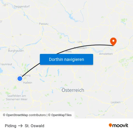 Piding to St. Oswald map