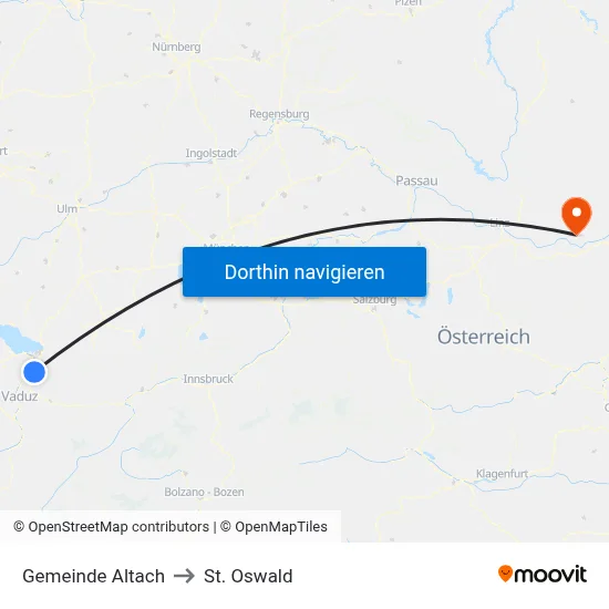Gemeinde Altach to St. Oswald map