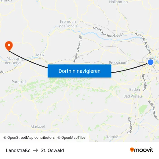Landstraße to St. Oswald map