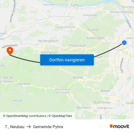 7., Neubau to Gemeinde Pyhra map
