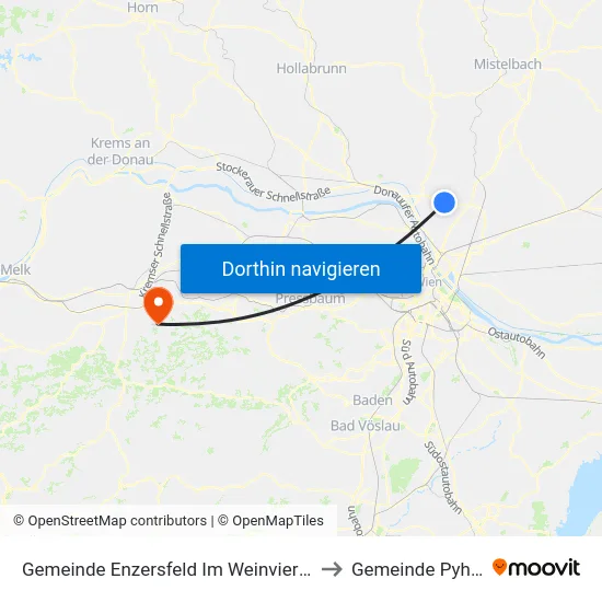 Gemeinde Enzersfeld Im Weinviertel to Gemeinde Pyhra map