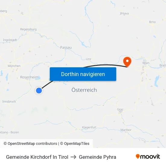 Gemeinde Kirchdorf In Tirol to Gemeinde Pyhra map