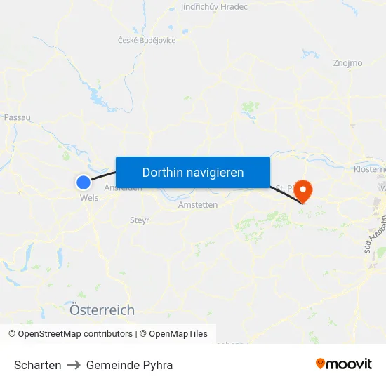 Scharten to Gemeinde Pyhra map
