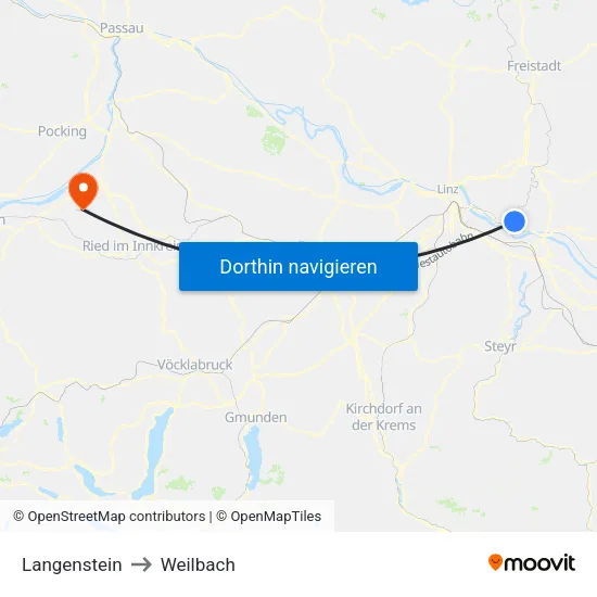 Langenstein to Weilbach map