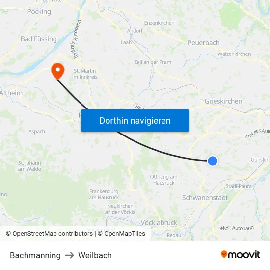 Bachmanning to Weilbach map