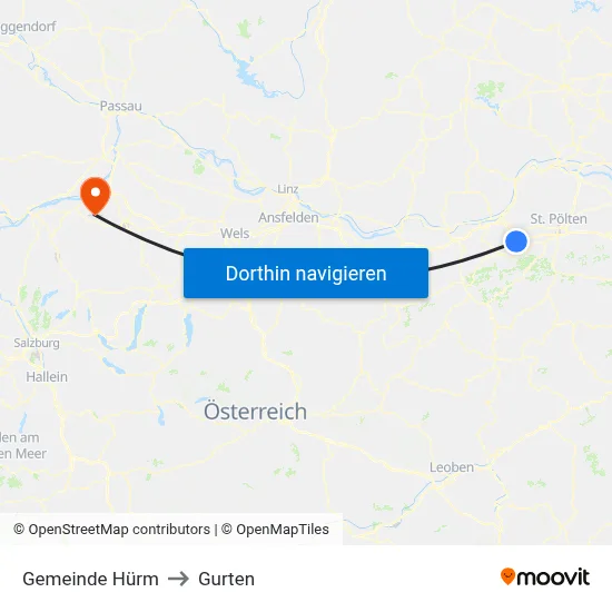 Gemeinde Hürm to Gurten map