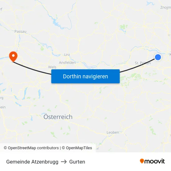 Gemeinde Atzenbrugg to Gurten map