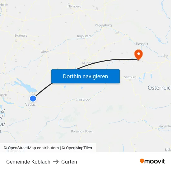 Gemeinde Koblach to Gurten map