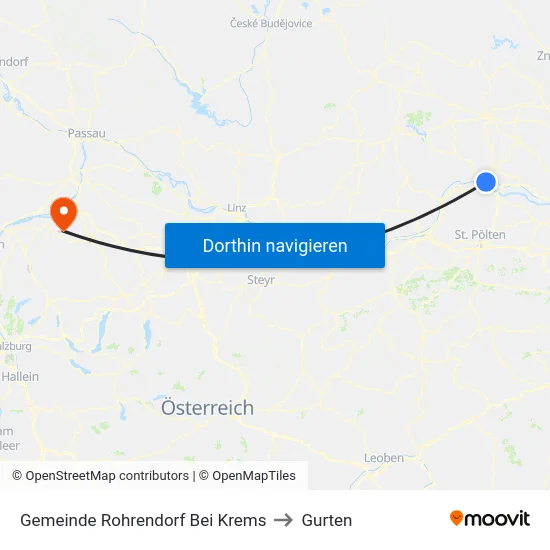 Gemeinde Rohrendorf Bei Krems to Gurten map