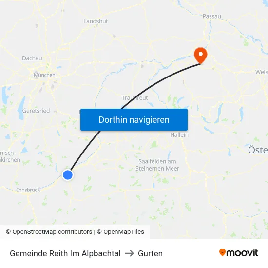 Gemeinde Reith Im Alpbachtal to Gurten map