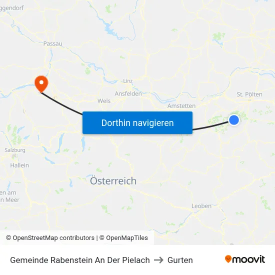 Gemeinde Rabenstein An Der Pielach to Gurten map