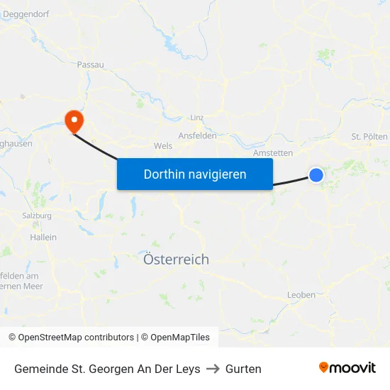 Gemeinde St. Georgen An Der Leys to Gurten map