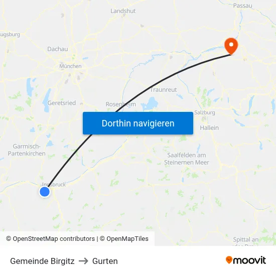 Gemeinde Birgitz to Gurten map