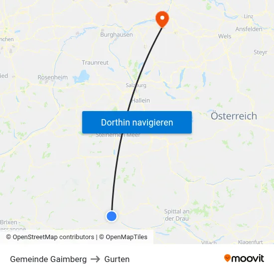 Gemeinde Gaimberg to Gurten map