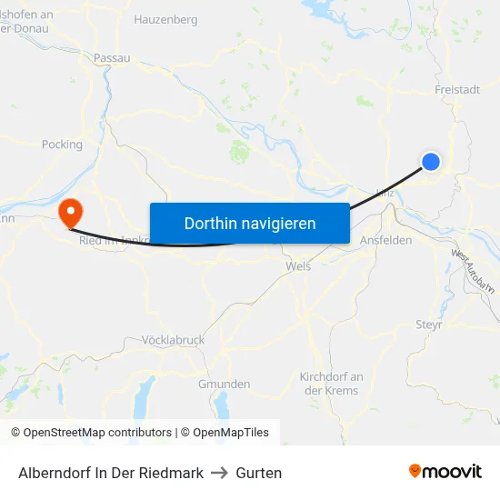 Alberndorf In Der Riedmark to Gurten map