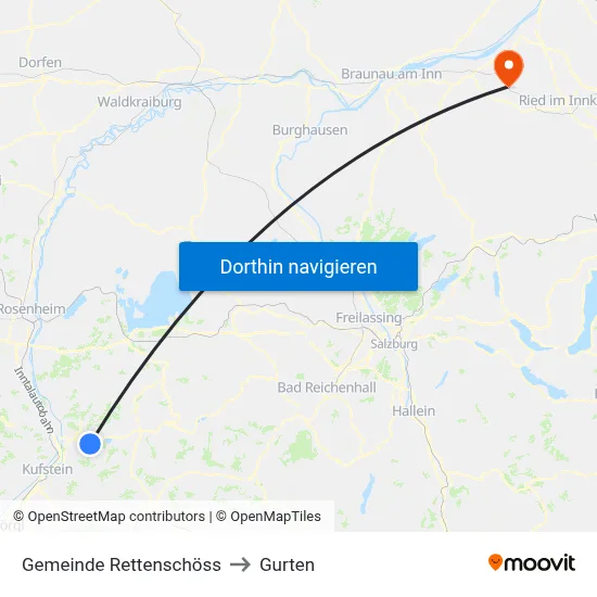 Gemeinde Rettenschöss to Gurten map