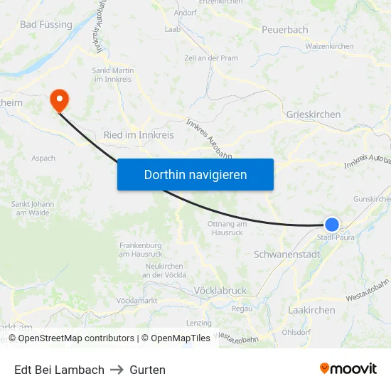 Edt Bei Lambach to Gurten map