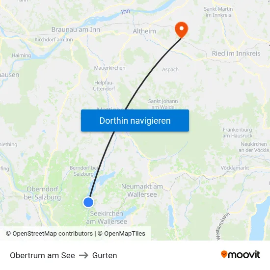 Obertrum am See to Gurten map