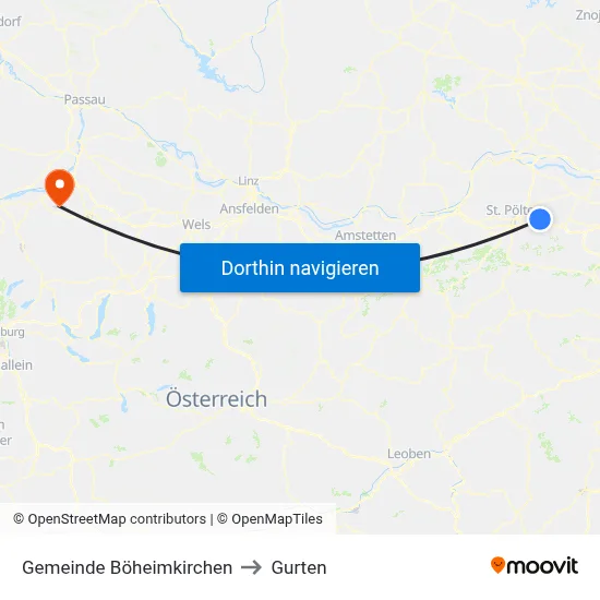 Gemeinde Böheimkirchen to Gurten map
