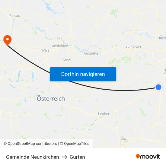 Gemeinde Neunkirchen to Gurten map