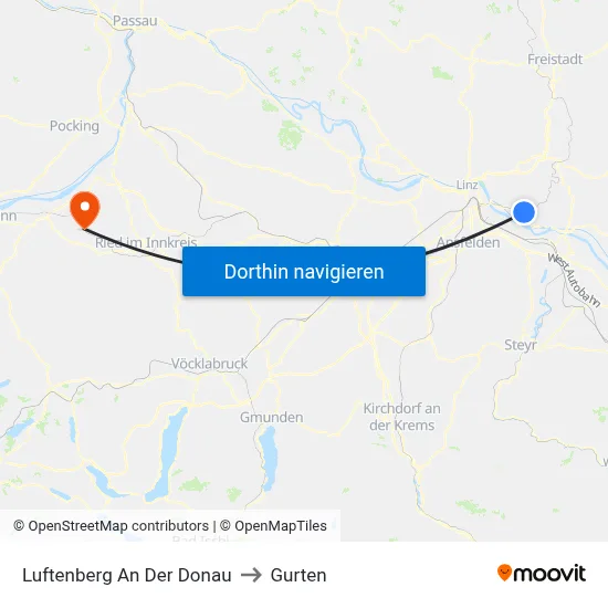 Luftenberg An Der Donau to Gurten map