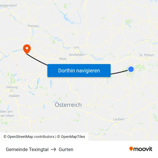 Gemeinde Texingtal to Gurten map