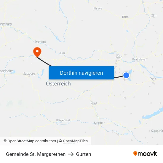 Gemeinde St. Margarethen to Gurten map