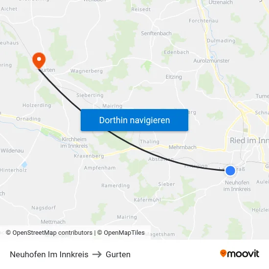 Neuhofen Im Innkreis to Gurten map