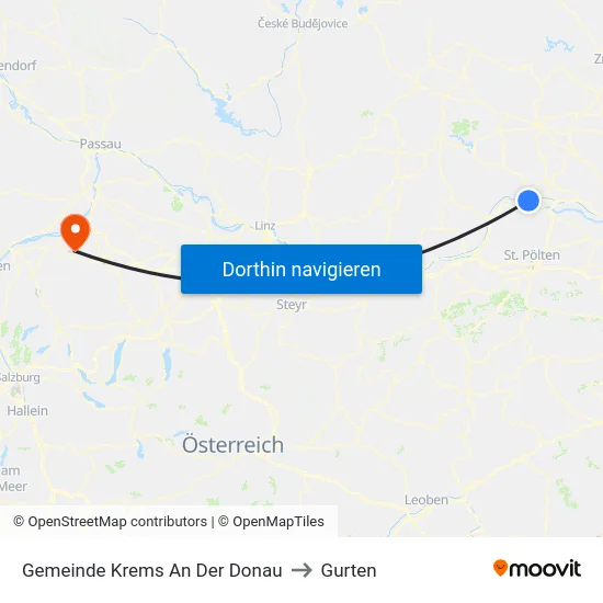 Gemeinde Krems An Der Donau to Gurten map