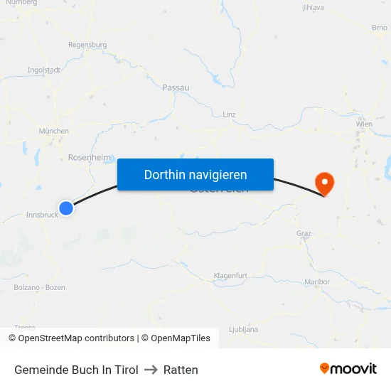 Gemeinde Buch In Tirol to Ratten map