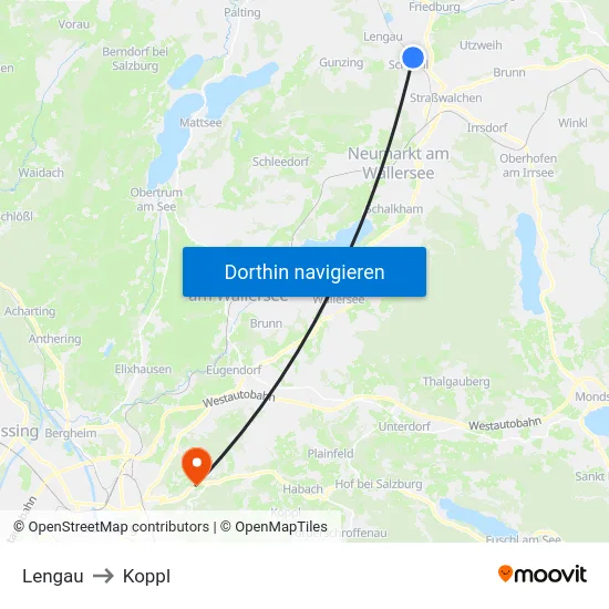 Lengau to Koppl map