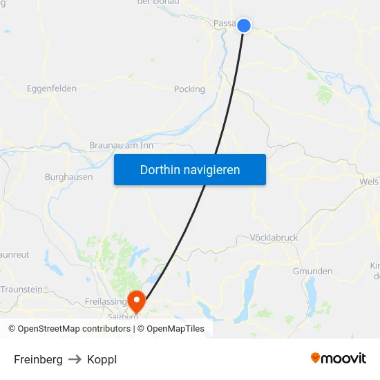 Freinberg to Koppl map