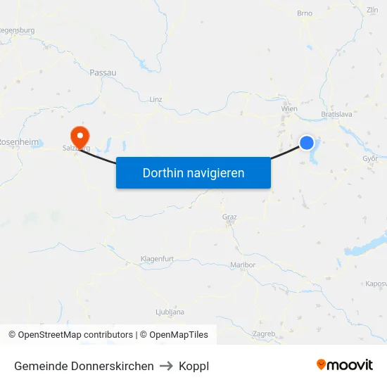 Gemeinde Donnerskirchen to Koppl map