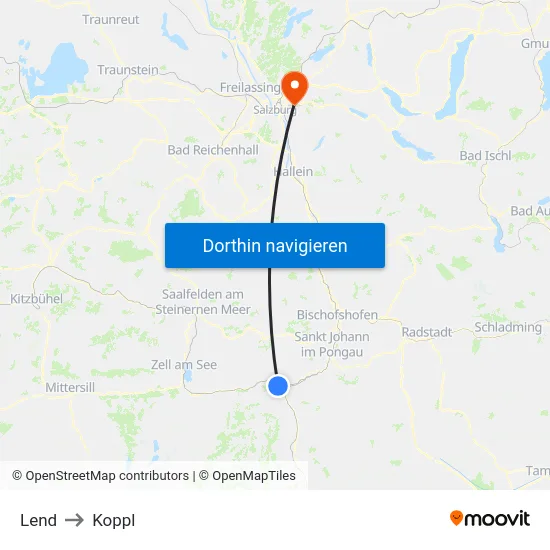 Lend to Koppl map