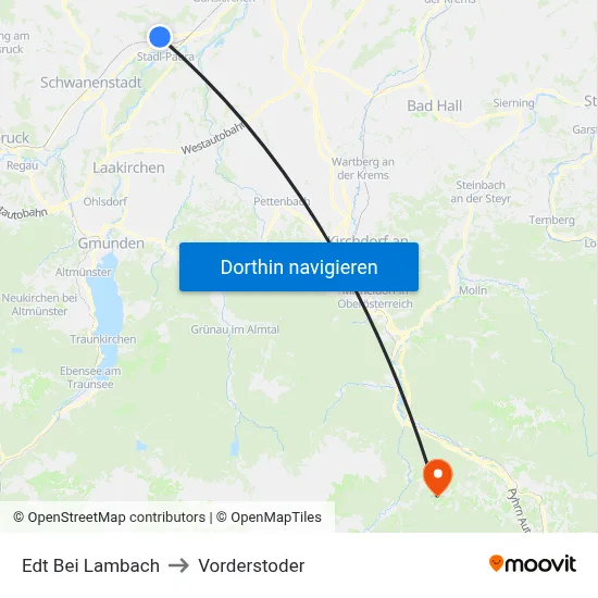 Edt Bei Lambach to Vorderstoder map