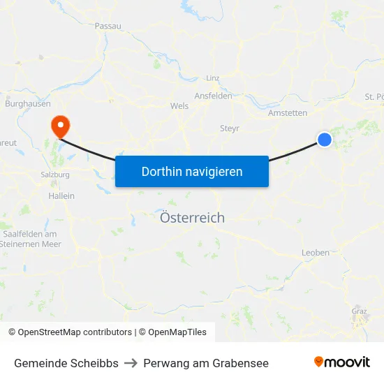 Gemeinde Scheibbs to Perwang am Grabensee map