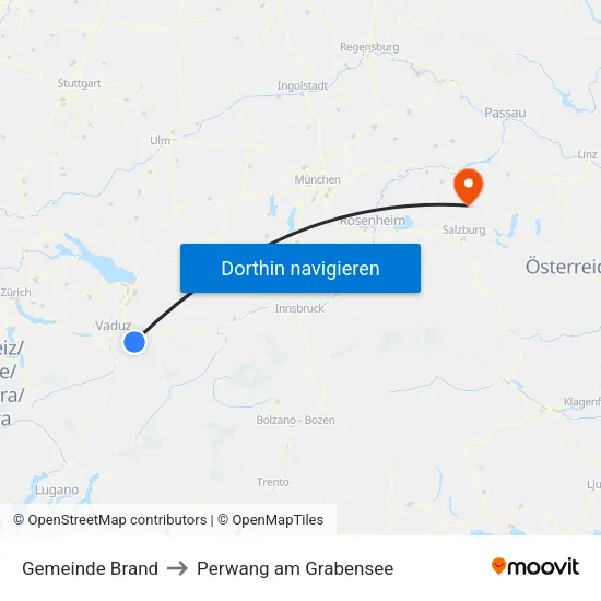 Gemeinde Brand to Perwang am Grabensee map