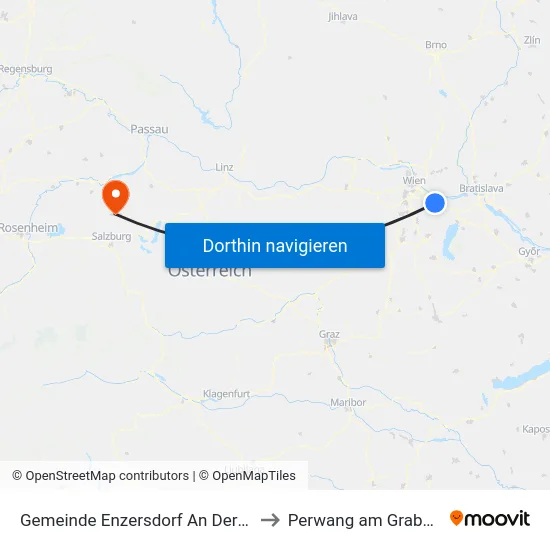 Gemeinde Enzersdorf An Der Fischa to Perwang am Grabensee map