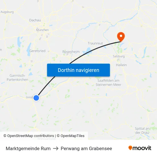 Marktgemeinde Rum to Perwang am Grabensee map