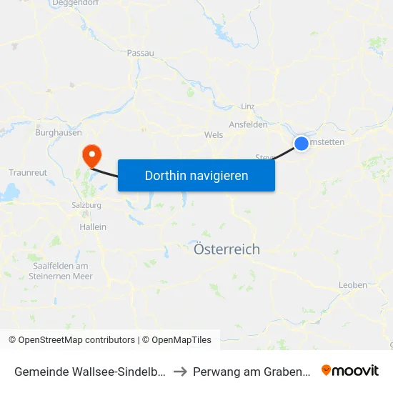 Gemeinde Wallsee-Sindelburg to Perwang am Grabensee map