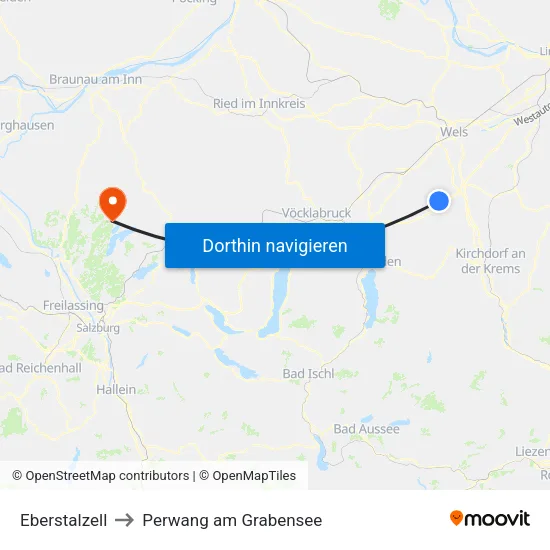 Eberstalzell to Perwang am Grabensee map
