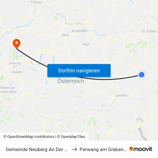 Gemeinde Neuberg An Der Mürz to Perwang am Grabensee map