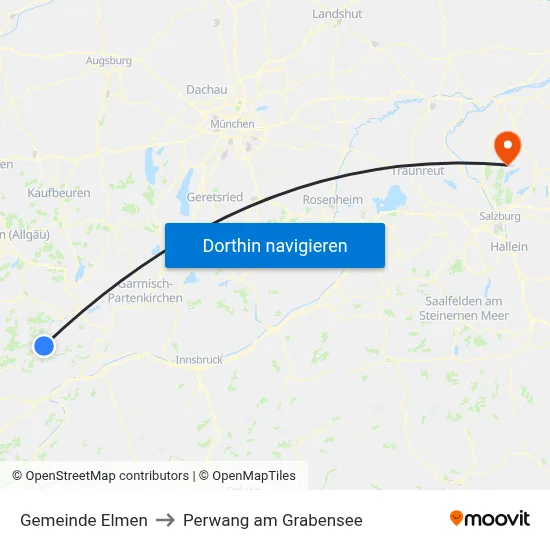 Gemeinde Elmen to Perwang am Grabensee map