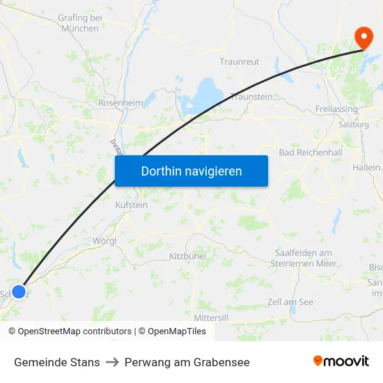 Gemeinde Stans to Perwang am Grabensee map