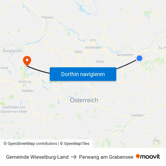 Gemeinde Wieselburg-Land to Perwang am Grabensee map
