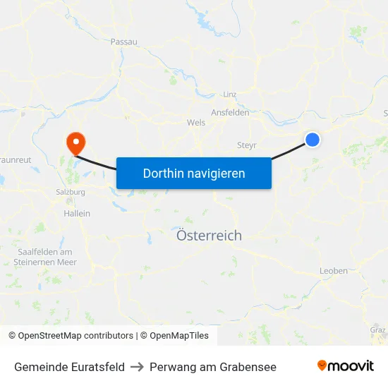 Gemeinde Euratsfeld to Perwang am Grabensee map