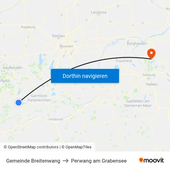 Gemeinde Breitenwang to Perwang am Grabensee map