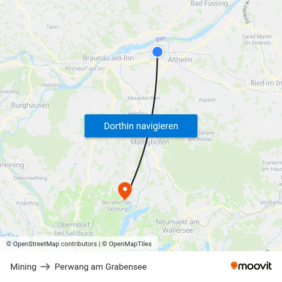 Mining to Perwang am Grabensee map