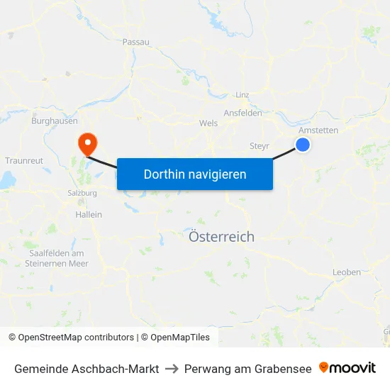 Gemeinde Aschbach-Markt to Perwang am Grabensee map