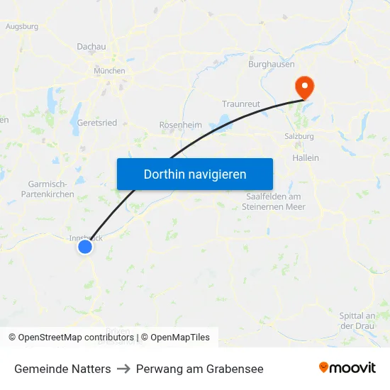 Gemeinde Natters to Perwang am Grabensee map